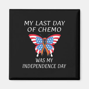 Leukaemia Blood Cancer USA American Flag Independe Magnet
