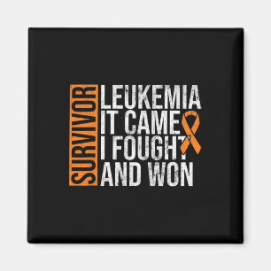 Leukaemia Came Fought Won Leukaemia Awareness Canc Magnet