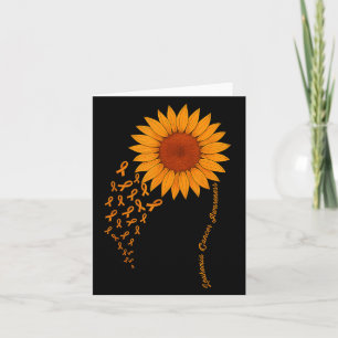 Leukaemia Cancer Awareness Month Cute Sunflower Or Card