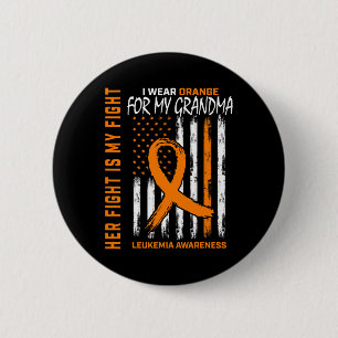Leukaemia Cancer Awareness Products American Flag 6 Cm Round Badge