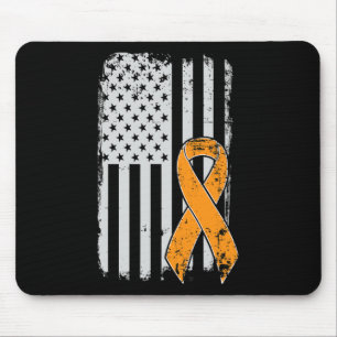 Leukaemia Cancer Awareness - Vintage US American F Mouse Pad