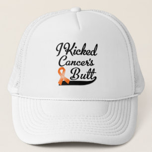 Leukaemia Cancer I Kicked Butt Trucker Hat