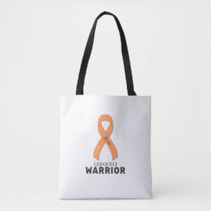 Leukaemia Cancer Ribbon White Tote Bag