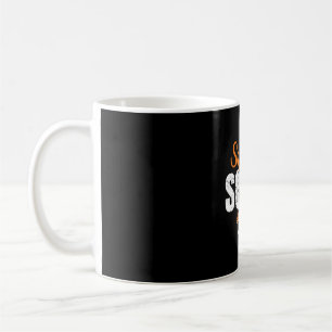 Leukaemia cancer support squad orange ribbon cance coffee mug