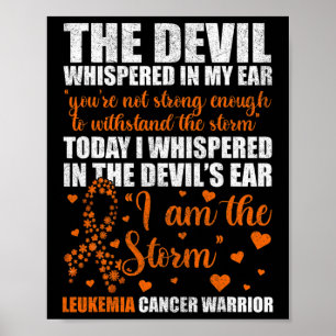 Leukaemia Cancer Warrior Poster