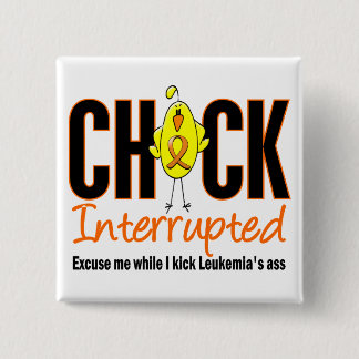 Leukaemia Chick Interrupted 15 Cm Square Badge