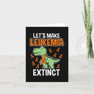 Leukaemia Dinosaur Orange Ribbon Haematologist Rep Card