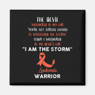 Leukaemia Fight Cancer Ribbon 4 Magnet