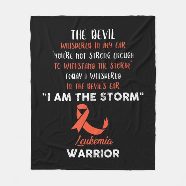 Leukaemia Fight Cancer Ribbon 8 Fleece Blanket (Front)