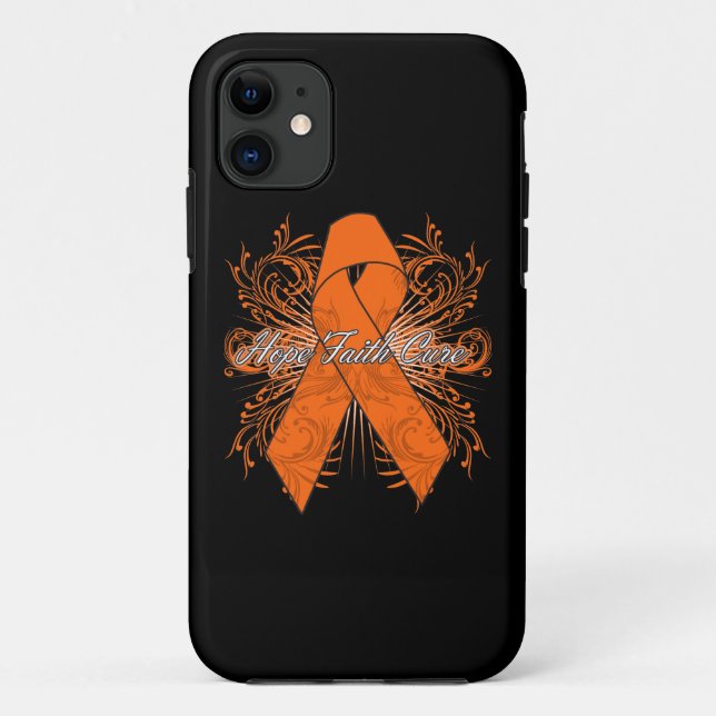 Leukaemia Flourish Hope Faith Cure Case-Mate iPhone Case (Back)