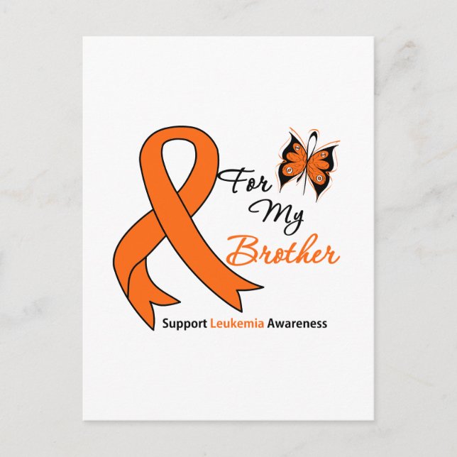 Leukaemia - For My Brother Postcard (Front)