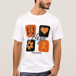 Leukaemia Hope Love Inspire Awareness T-Shirt