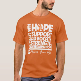 Leukaemia Hope Support Strength T-Shirt