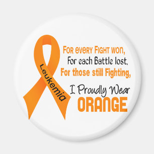 Leukaemia I Proudly Wear Orange Magnet