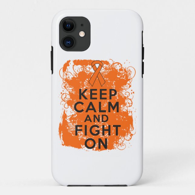 Leukaemia Keep Calm and Fight On Case-Mate iPhone Case (Back)