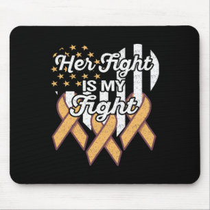 Leukaemia Leukaemia Awareness Her Fight Is My Figh Mouse Pad