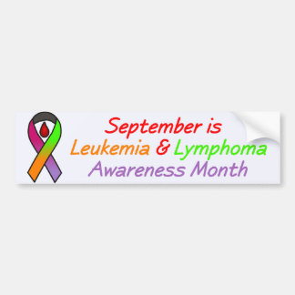 Leukaemia & Lymphoma Awareness Month Bumper Sticker