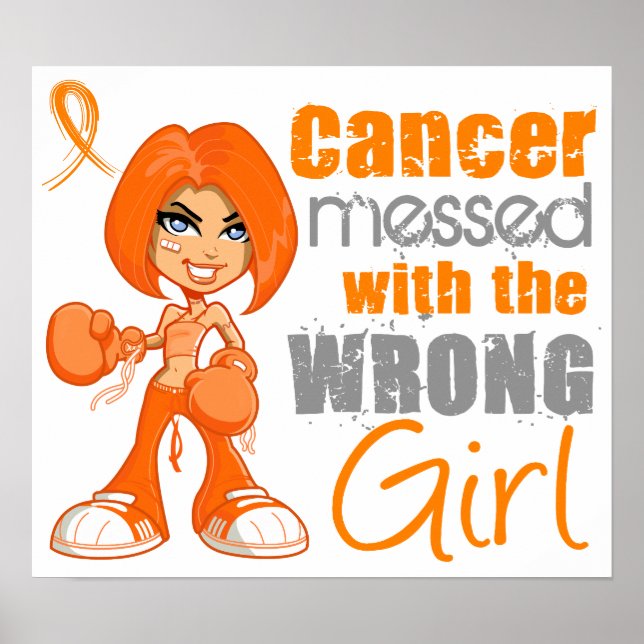 Leukaemia Messed With Wrong Girl.png Poster (Front)