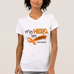 Leukaemia MY HERO MY HUSBAND 42 T-Shirt