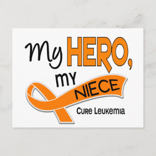 Leukaemia MY HERO MY NIECE 42 Postcard