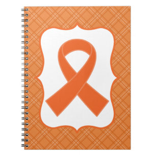Leukaemia or Multiple Sclerosis Orange Ribbon Spiral Notebook