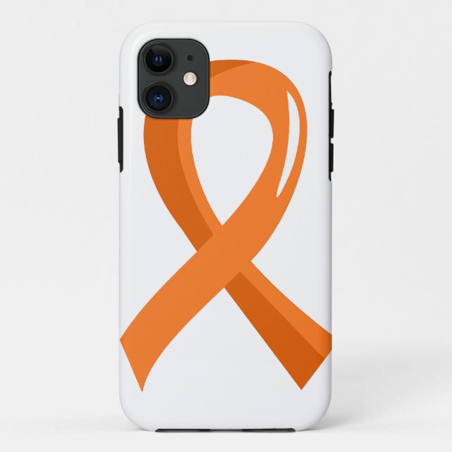 Leukaemia Orange Ribbon 3 Case-Mate iPhone Case (Back)