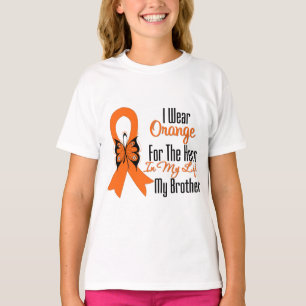 Leukaemia Orange Ribbon Hero My Brother T-Shirt