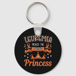 Leukaemia Picked The Wrong Princess Cancer Awarene Key Ring