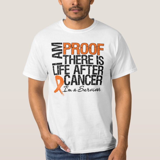 Leukaemia Proof There is Life After Cancer T-Shirt (Front)
