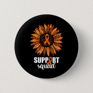 Leukaemia Support Squad Shirt 6 Cm Round Badge