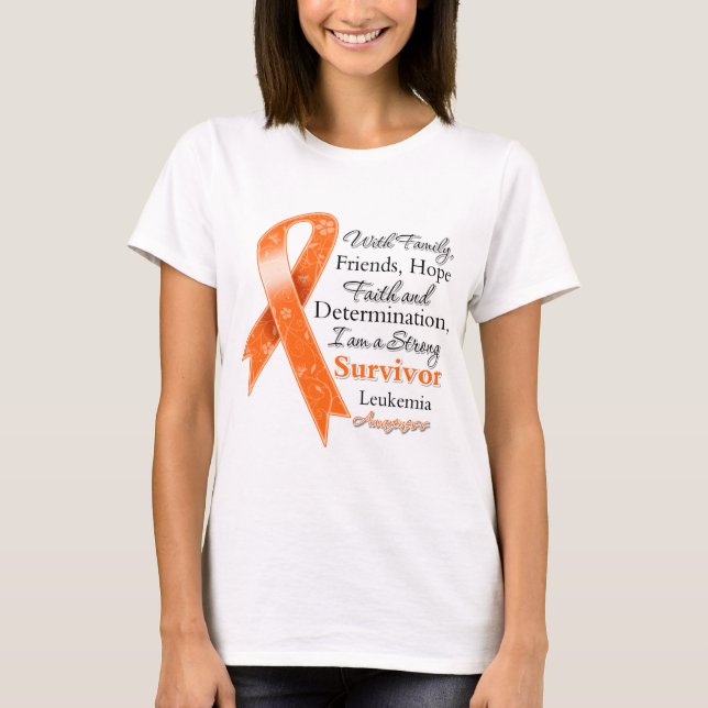 Leukaemia Support Strong Survivor T-Shirt (Front)