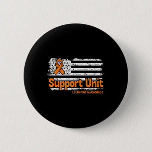 Leukaemia Support Unit Flag Blood Cancer Leukaemia 6 Cm Round Badge