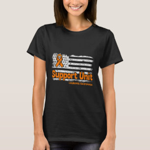 Leukaemia Support Unit Flag Blood Cancer Leukaemia T-Shirt