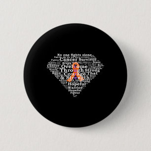 Leukaemia Survivor Superhero  6 Cm Round Badge