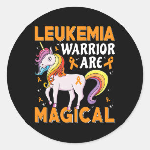 Leukaemia Warrior Are Magical Leukaemia Awareness Classic Round Sticker