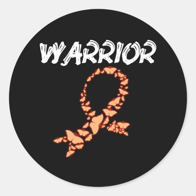 Leukaemia Warrior Classic Round Sticker (Front)