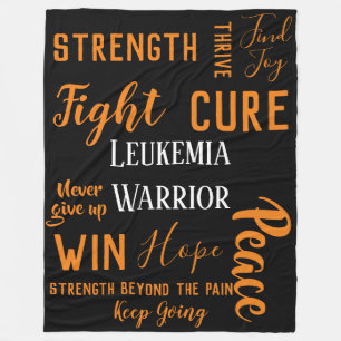 Leukaemia Warrior large blanket