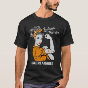Leukaemia Warrior Unbreakable Awareness Gift Comfo T-Shirt