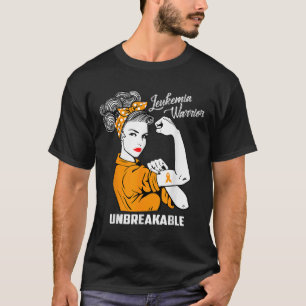 Leukaemia Warrior Unbreakable Awareness Gift T-Shirt