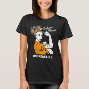 Leukaemia Warrior Unbreakable Awareness Gift T-Shirt