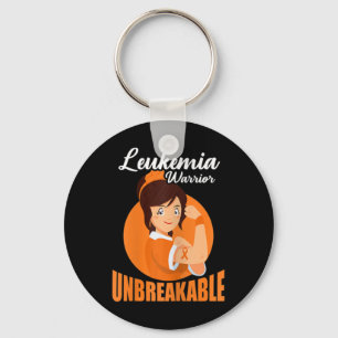 Leukaemia Warrior Unbreakable Blood Cancer Awarene Key Ring