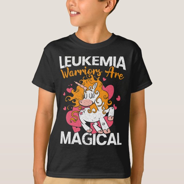 Leukaemia Warriors Are Magical Unicorn Leukaemia A T-Shirt (Front)