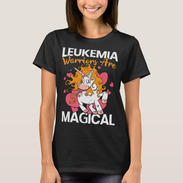 Leukaemia Warriors Are Magical Unicorn Leukaemia A T-Shirt (Front)