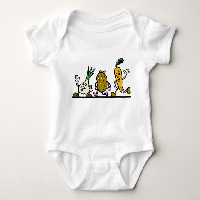 Leuke Groenten Baby Bodysuit (Front)