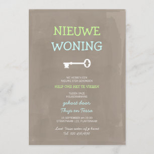 Leuke uitnodiging housewarming party invitation