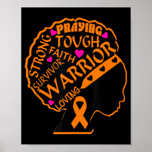 Leukemia Awareness African American Women Black Mo Poster