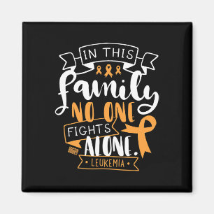 LEUKEMIA AWARENESS BONE MARROW FAMILY NO ALONE QUO MAGNET