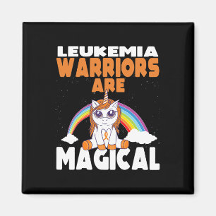Leukemia Awareness Cute Magical Unicorn Blood Canc Magnet