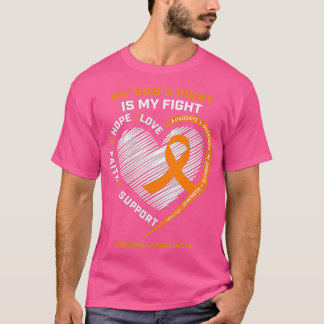 Leukemia Awareness Dad Men Women Gifts Leukemia Aw T-Shirt