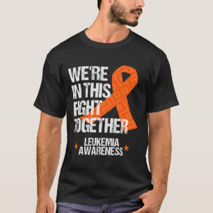 Leukemia Awareness  Family Fight Orange Ribbon Gif T-Shirt